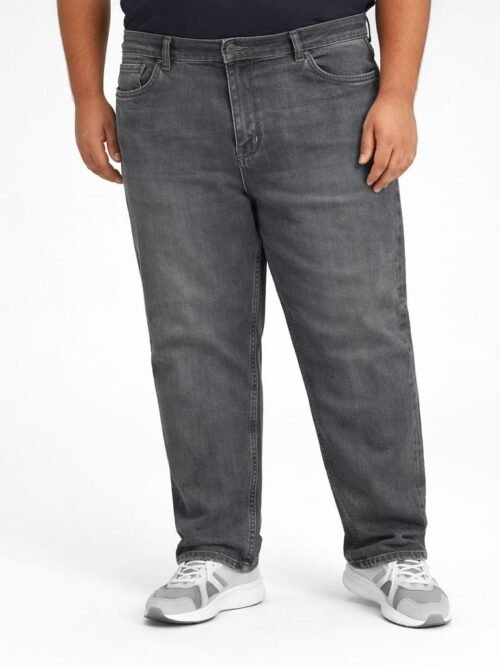 Plus Size Denim Carbon Black For Men