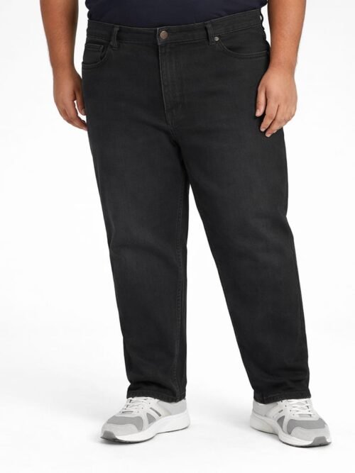 Plus Size Jet Black Colour Denim For Men
