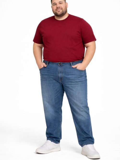 Plus Size Core T-shirt Maroon Colour For Men