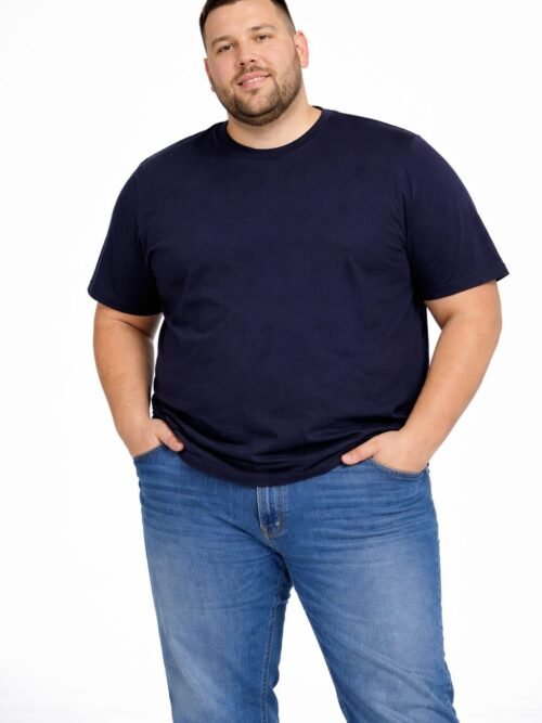 Plus Size Core T-shirt Navy Blue Colour For Men